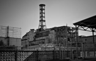Tschernobyl, Reaktor Vier mit dem Sarkophag (2008)